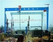 600t sigle girder gantry crane for shipbuilding