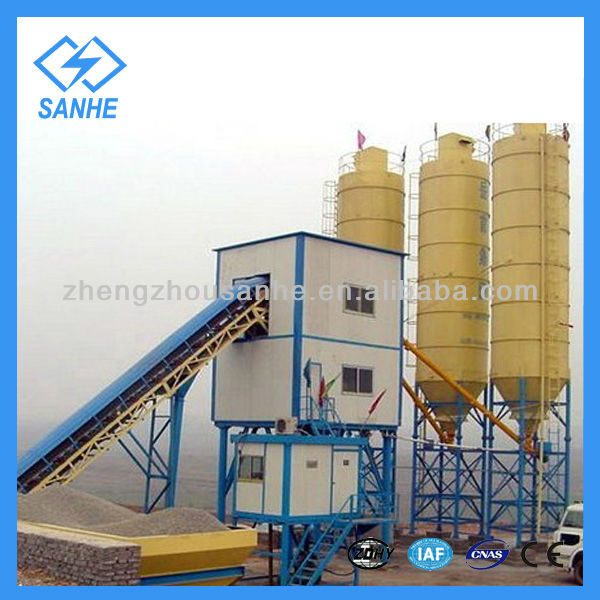 60m3/h HZS60 high efficency wet concrete batching plant