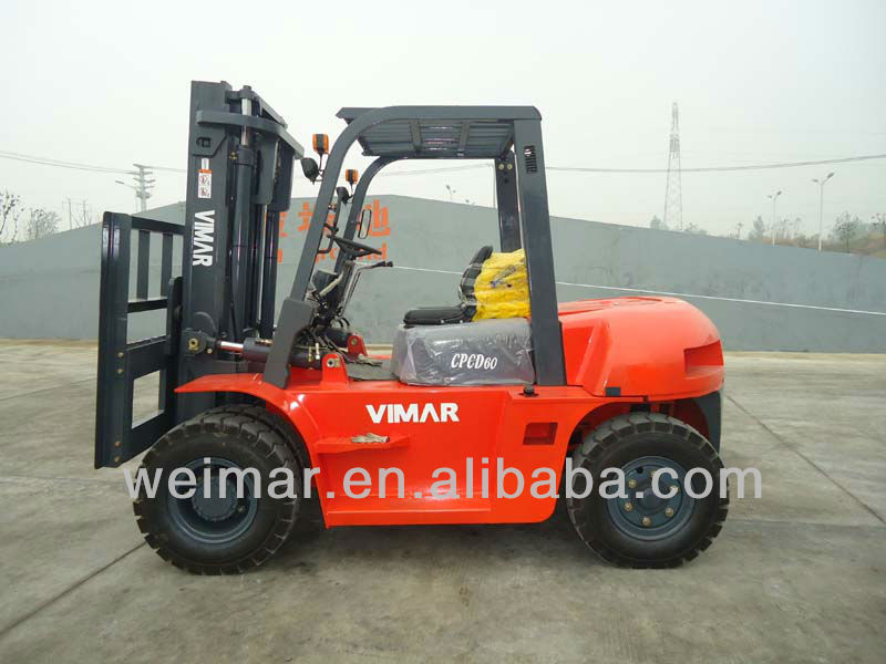 6ton diesel forklift truck CPCD60 with Chaoyang 6102 engine