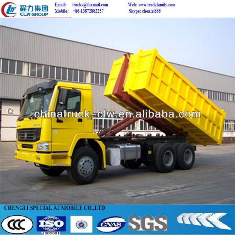 6x4 18m3 hook lifting garbage truck