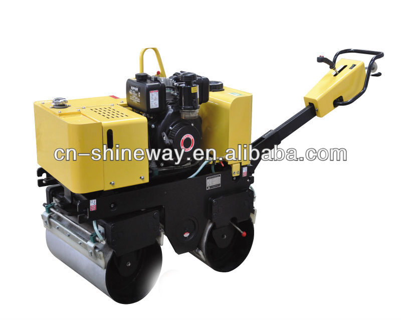 780kg, CF178F Diesel engine, Double Drum vibratory roller with 635mm drum width