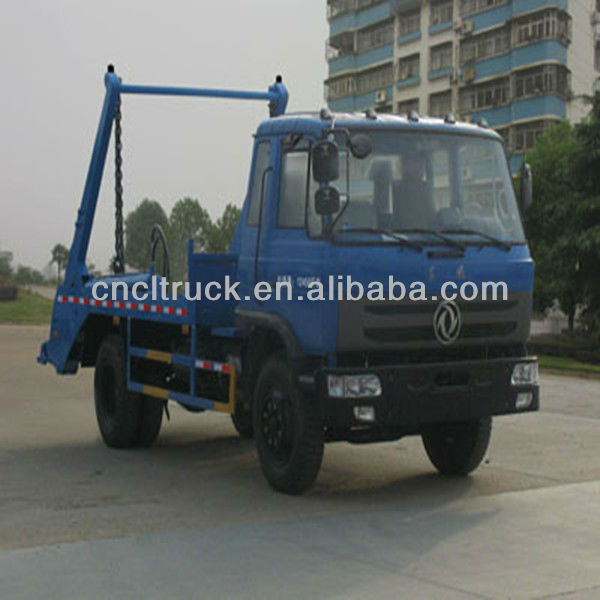 7cbm Dongfeng 145 swing arm garbage truck