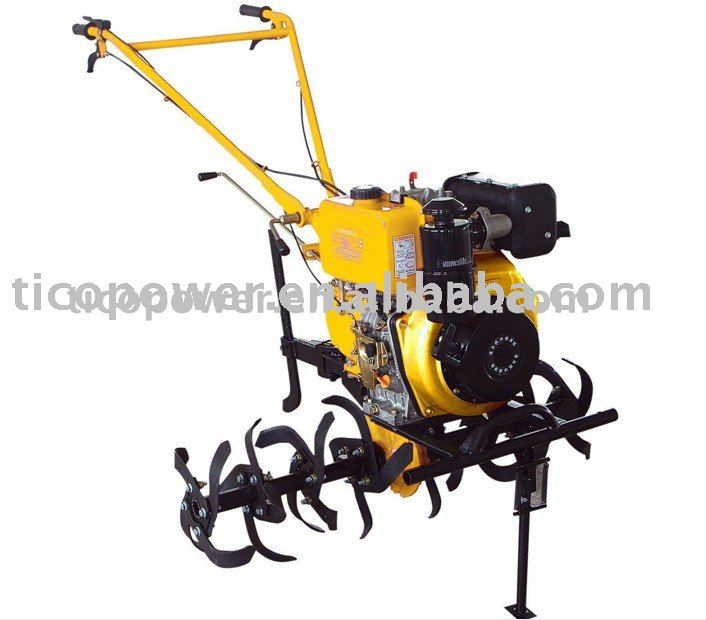 7HP electric start diesel rotary cultivator