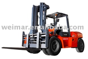 7ton diesel forklift with Chaochai 6102 engine CPCD70