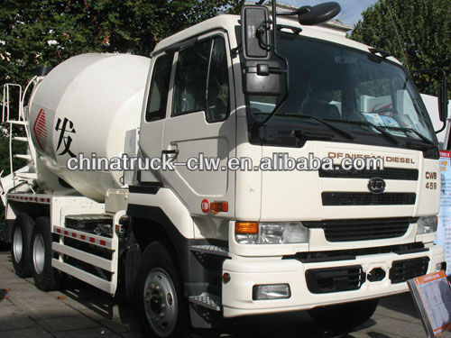 8-12cbm nissan mixer truck japanese brand for hot sales