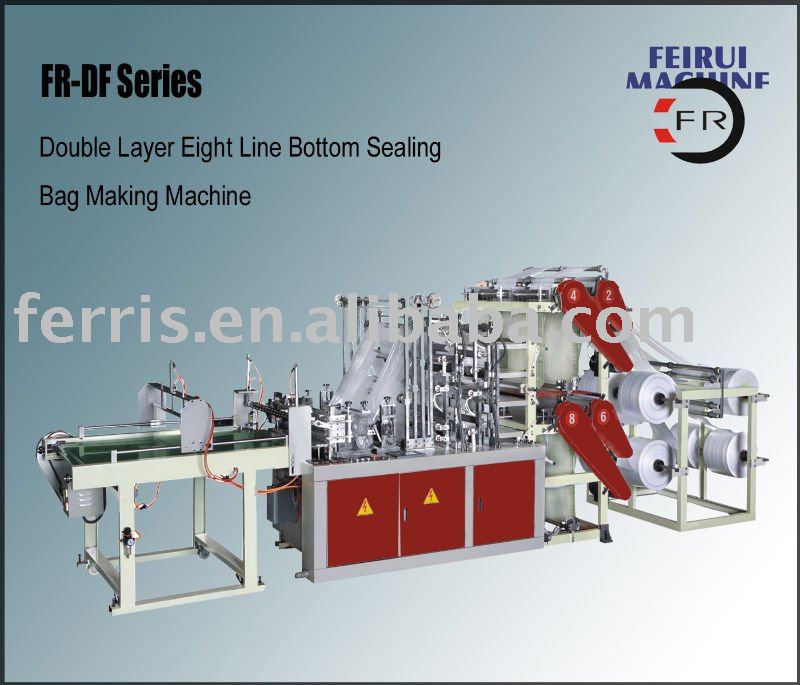 8 bags bottom sealing plastic machinery