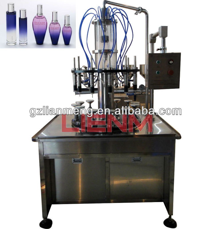 8 heads rotary vacuum automatic perfume filling machine