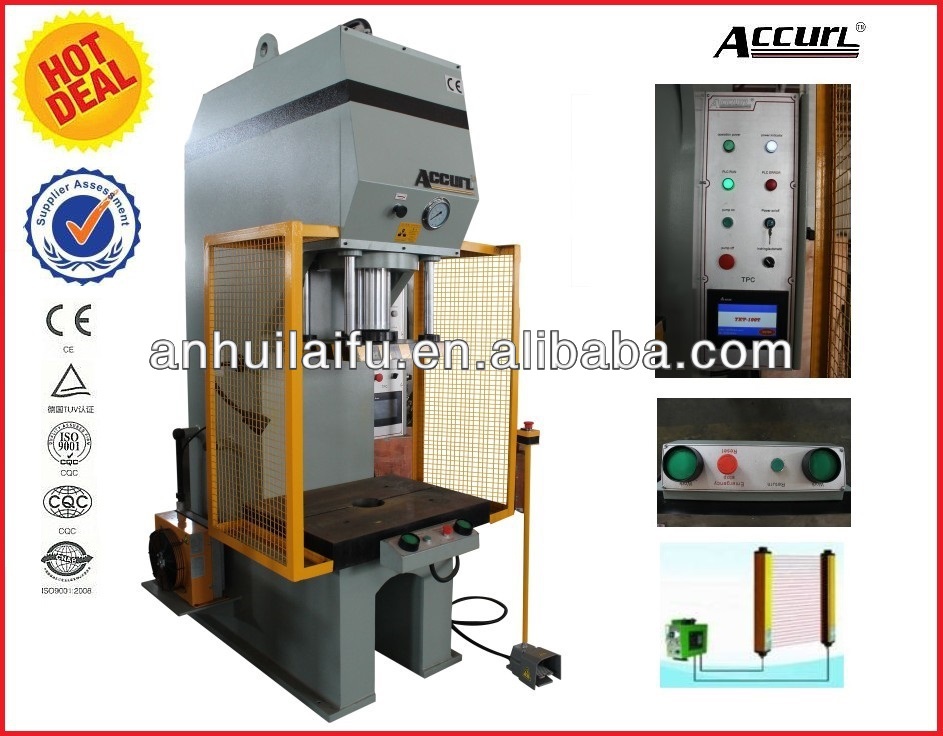 80 tons C frame hydraulic press with drawing for High speed