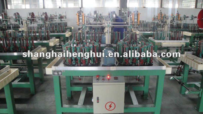 80mm horn gear high speed cord braiding machine