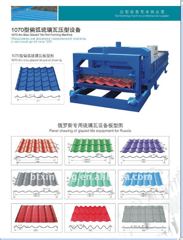 840 Glazed aluminium profile rolling machine