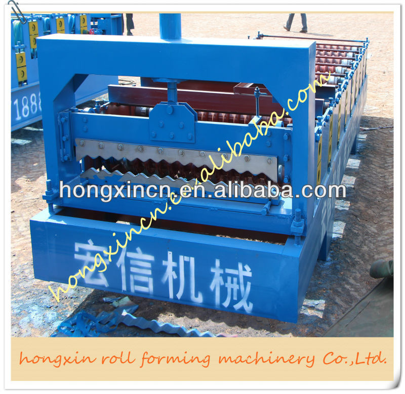 850 automatic hydraulic control cold color steel corrugated sheet roofing tiles making machine