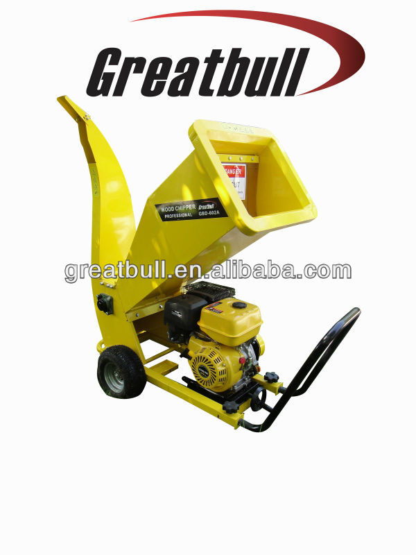 9.0hp gasoline 4 stroke wood shaving machine chipper shredder