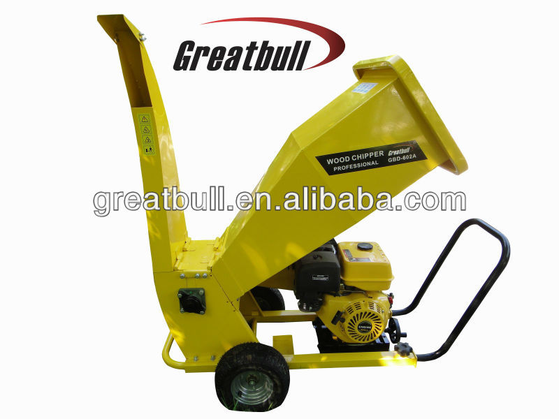 9.0hp gasoline industrial wood cutting machine chipper shredder