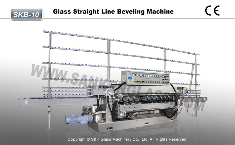 9 Spindles Glass Beveling Machine