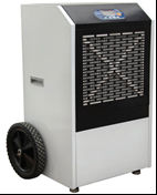 90 Liter dehumidifier unit with large wheels