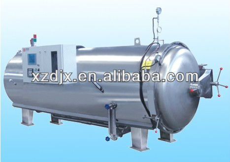 900*1800 water bathing food processing autoclave