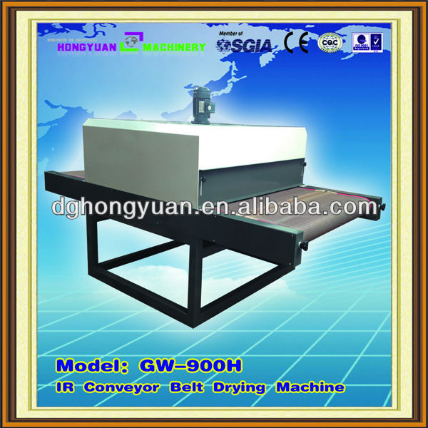 900mm width ir dryer with conveyor blet