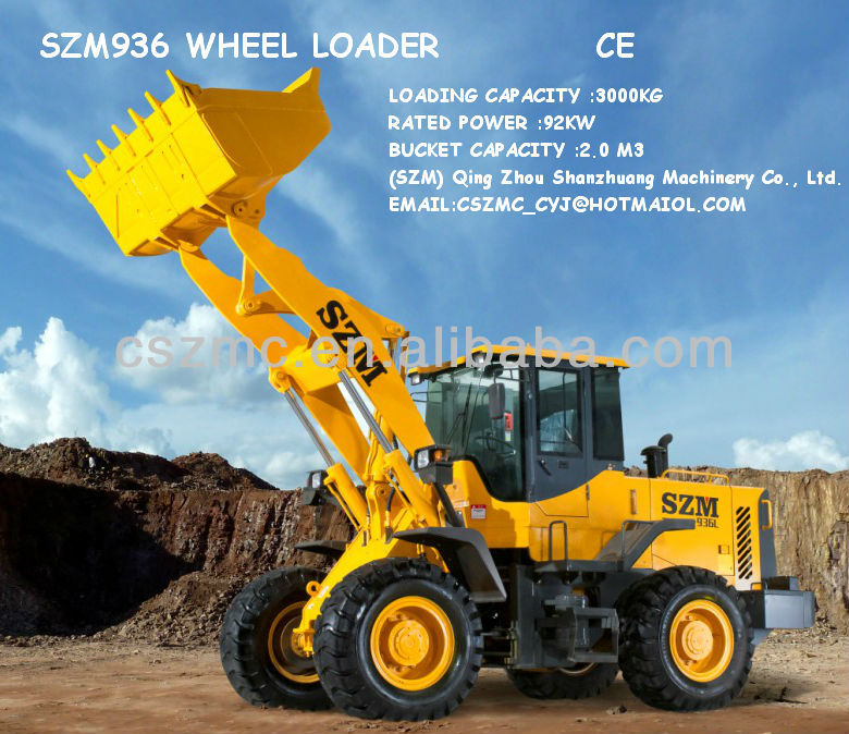 936 Wheel Loader with Cummins engine 1.8m3 bucket capacity construction loader