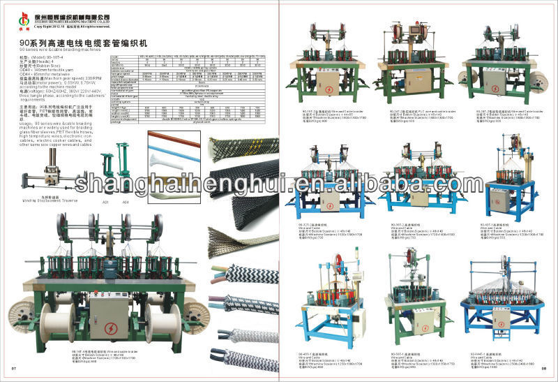 96 spindle HDPE sleeving braiding machine