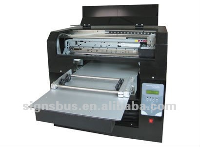 A3 digital Flatbed solvent Printers with white ink