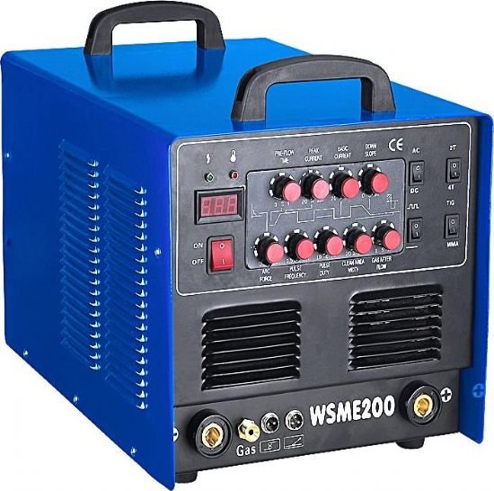 ac dc pulse tig welder inverter ac dc pulse mma tig welding machine mma arc welder WSME200