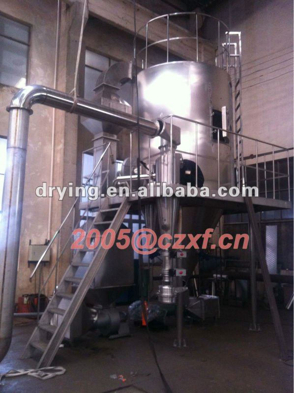 Active dyestuff spray dryer