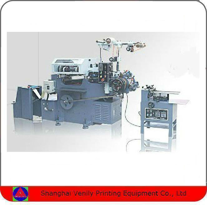 Adhesive paper printing machine, Label printing machine with mechanical adjustment V2104LM