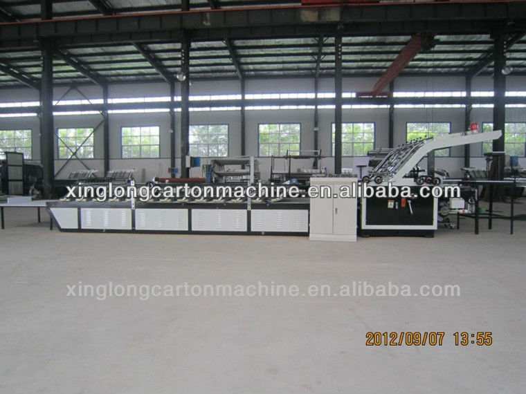 Adsorption semi-auto flute laminating machine