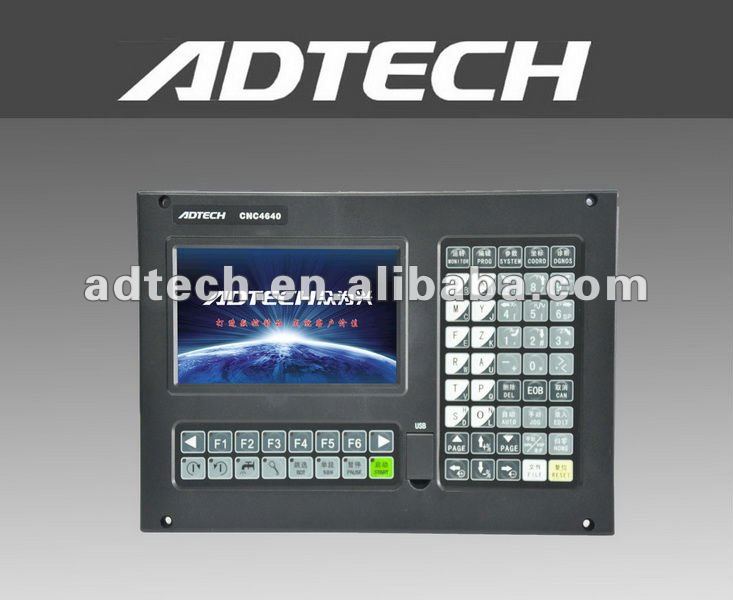 ADT-CNC4640 color LCD display screen economic type 4 axis CNC milling system