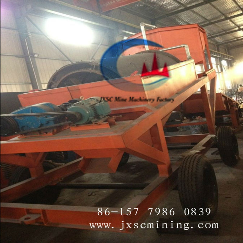 Africa Mobile Gold Trommel Screen for gold plant for sale