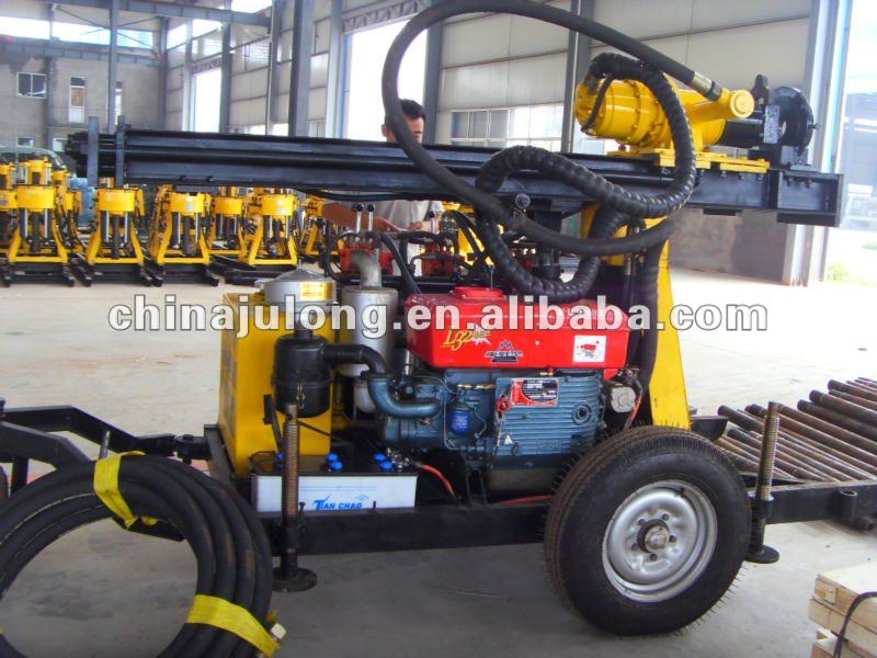 Air DTH trailr mounted portable water well drilling rig-HZ-150A