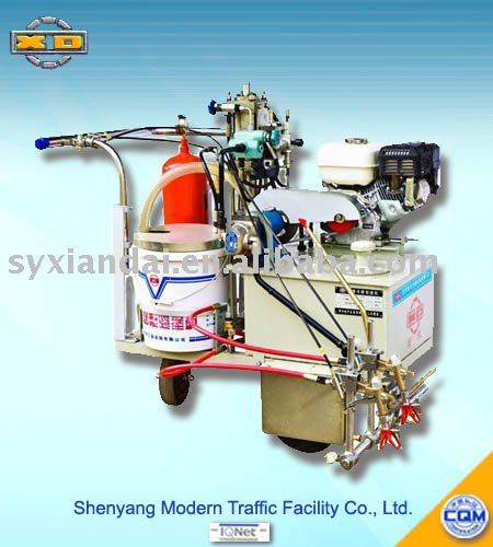 airless cold spray road line striping machine