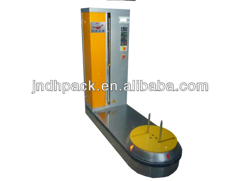 Airport luggage wrapping machine