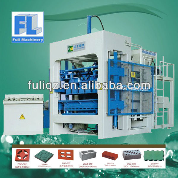 Alibaba Kenya FULI QT10-15 full-automatic concrete block machine hot selling