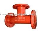 all flanged tee for ductile iron fittings