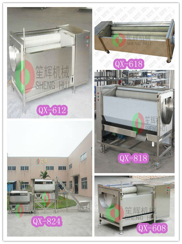 All stainless steel large-scale melon brush cleaning machine