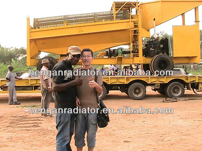 alluvial gold trommel wash plant applied in Indonesia mining area