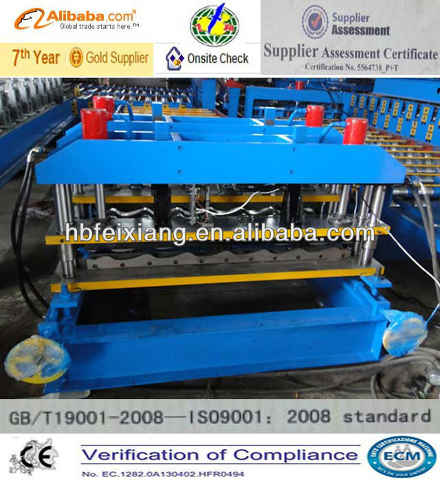 Aluminium 1000 glazed steel tile roll forming machine