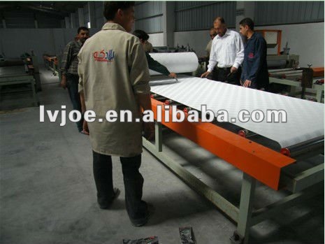 Aluminium foil gypsum board lamination machine