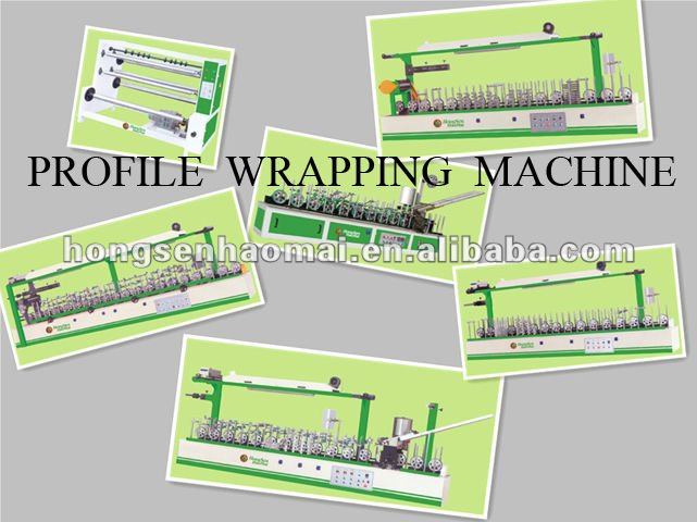 ALUMINUM ALLOY PROFILE WRAPPING MACHINE (HOT AND COLD GLUE)