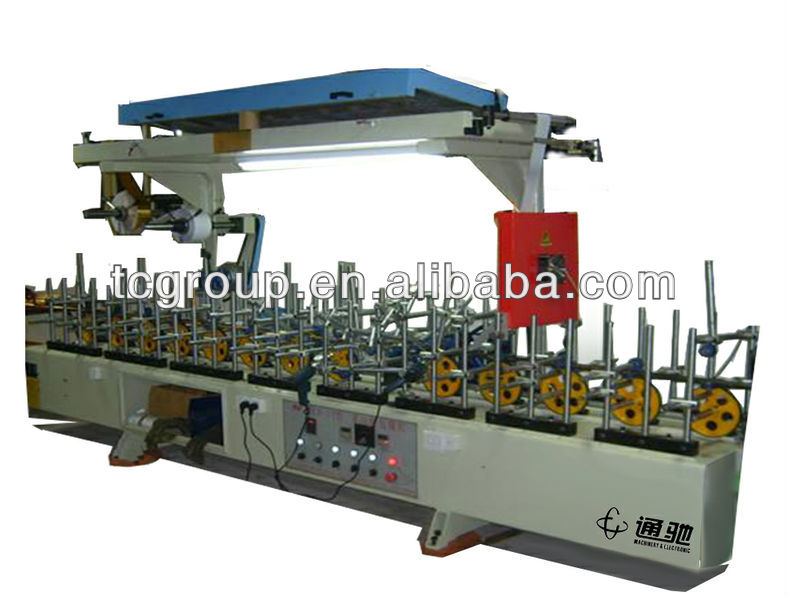 Aluminum foil wrapping machine in curtain (cold glue )