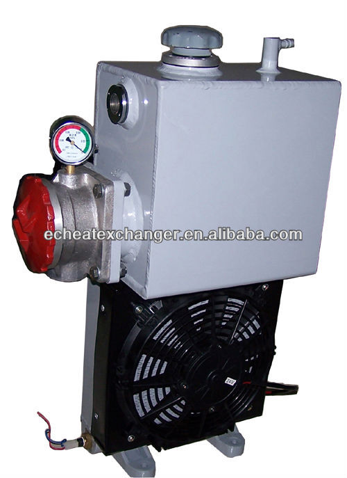 aluminum hydraulic oil cooler for concrete mixer