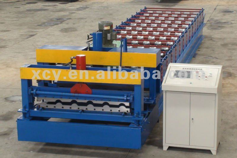 Aluminum roofing step tile machine/Glazed Step Tile Roof Panel Forming Machin/Galvanized Roofing Sheet Roll Forming Machine