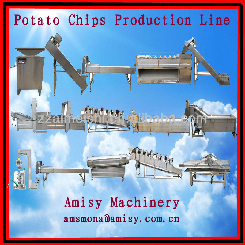 Amisy Potato chips production line, Potato chips machine