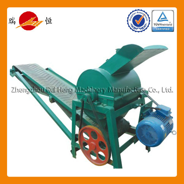 Animal manure belt conveyor crusher for hot sale