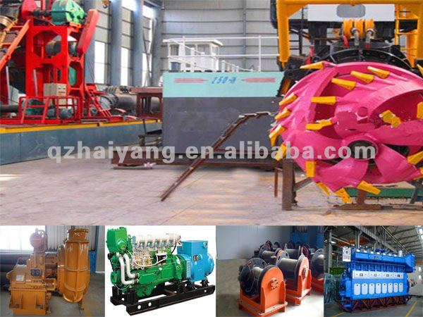 Assembly Sand Dredge with Cutter Head