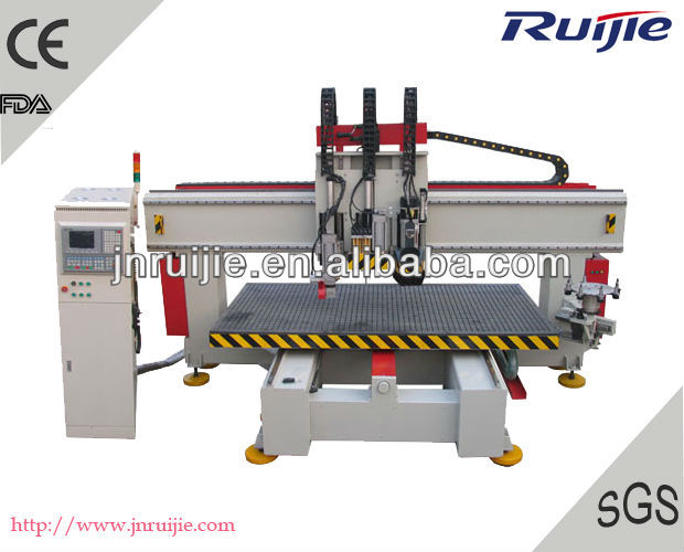 ATC wood carving machine with drill and saw blade RJ1325