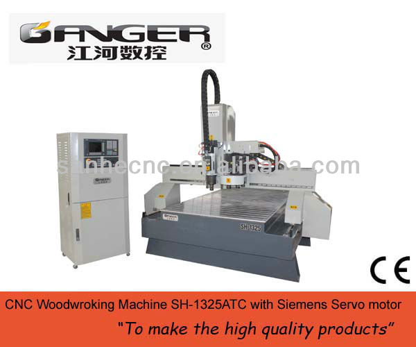 ATC woodworking cnc milling/engraving machine with SIEMENS system SH-1325 ATC