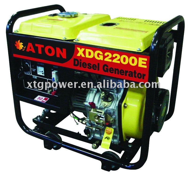 ATON 1.8/2.0kw, 4hp engine , Air-cooled , open type, Diesel Generator