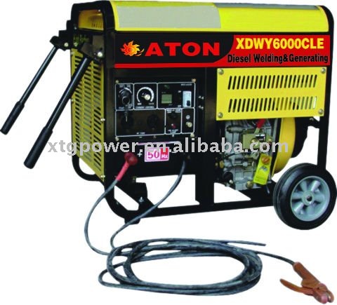 ATON 4.5/5.0KW 50-190A Electric start Air-Cooled 4-Stroke Diesel Welding Generator